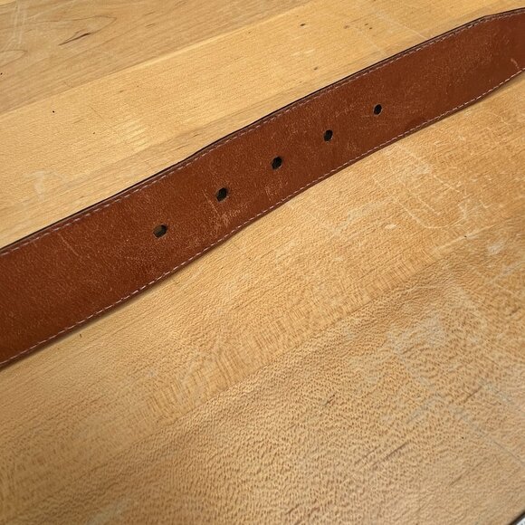 Mens Leather Belt Size 38 - Picture 4 of 12